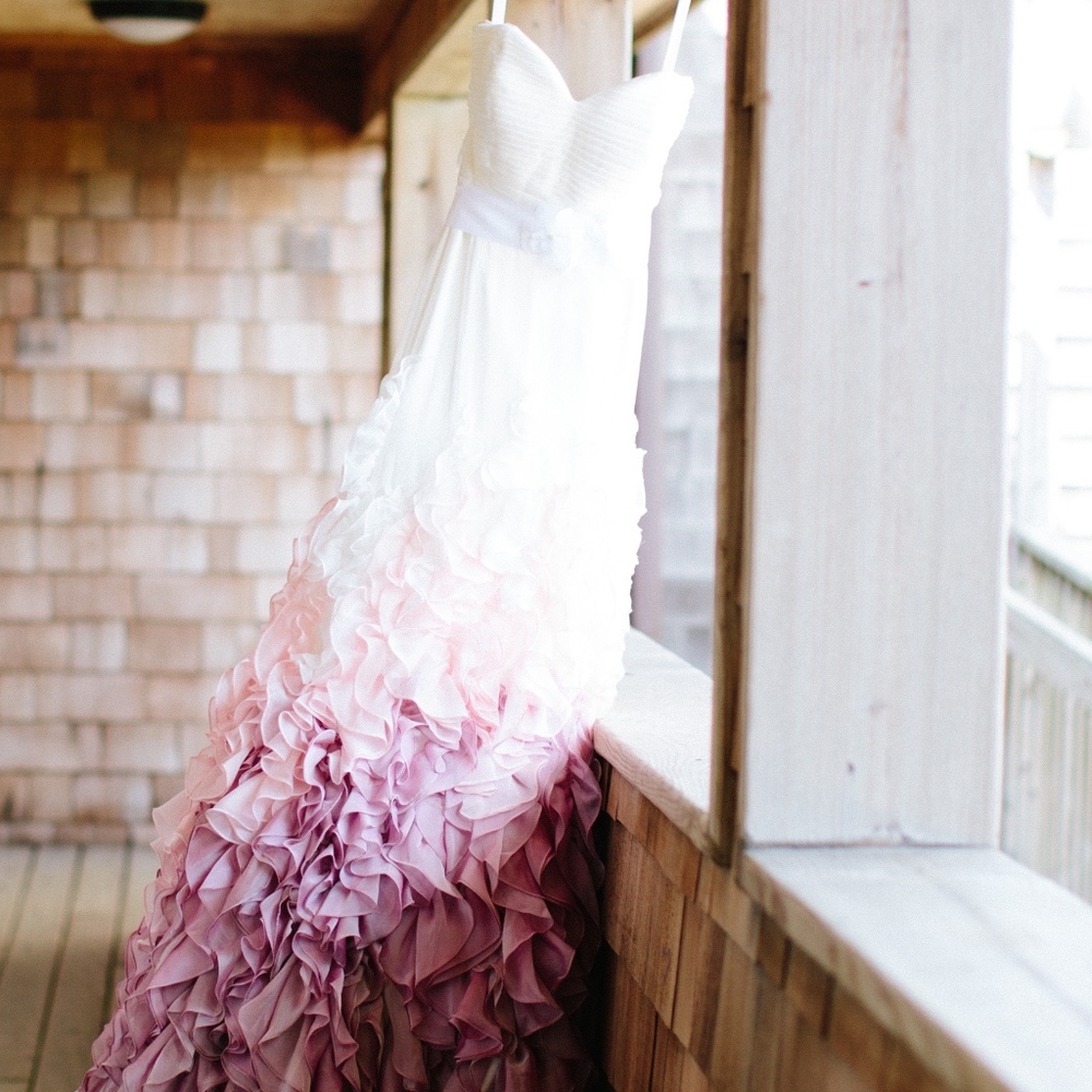 Pink Ombre Wedding Dress